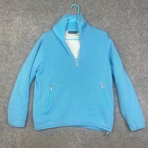 F.lli Campagnolo Insulated Ski Wool Blend Sweater Windstopper Lined Nordic Small